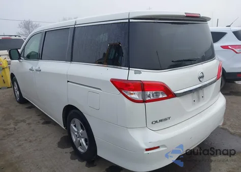 2013 Nissan Quest Sv z USA, uszkodzony, nr VIN JN8AE2KP5D9060907